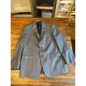 Lauren‎ Ralph Lauren Blazer Silk Wool Blend Houndstooth Jacket 41R